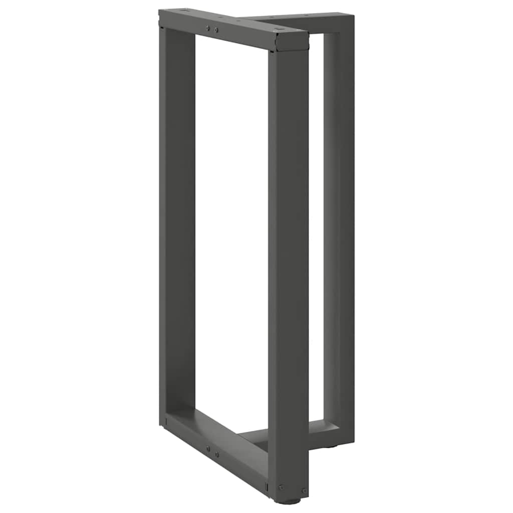 vidaXL Bartischbeine T-Form 2 Stk. Anthrazit 60x35x(100-101) cm Stahl