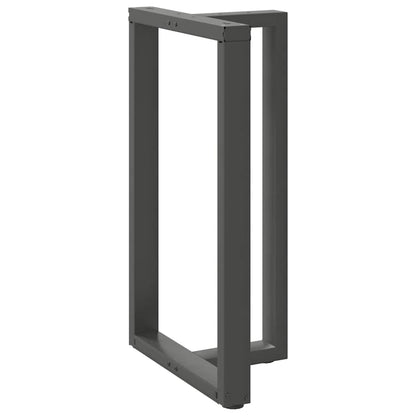 vidaXL Bartischbeine T-Form 2 Stk. Anthrazit 60x35x(100-101) cm Stahl