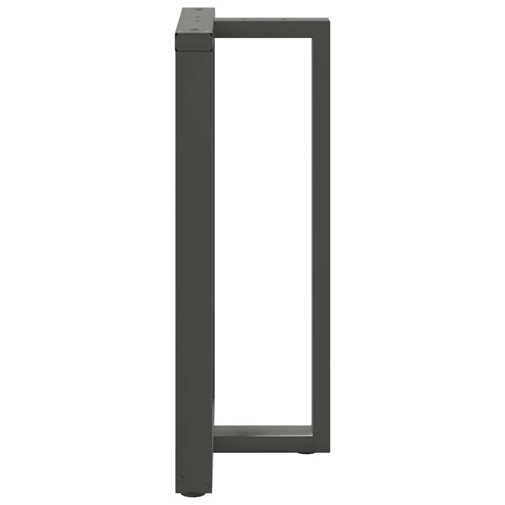 vidaXL Bartischbeine T-Form 2 Stk. Anthrazit 60x35x(100-101) cm Stahl