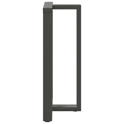 vidaXL Bartischbeine T-Form 2 Stk. Anthrazit 60x35x(100-101) cm Stahl