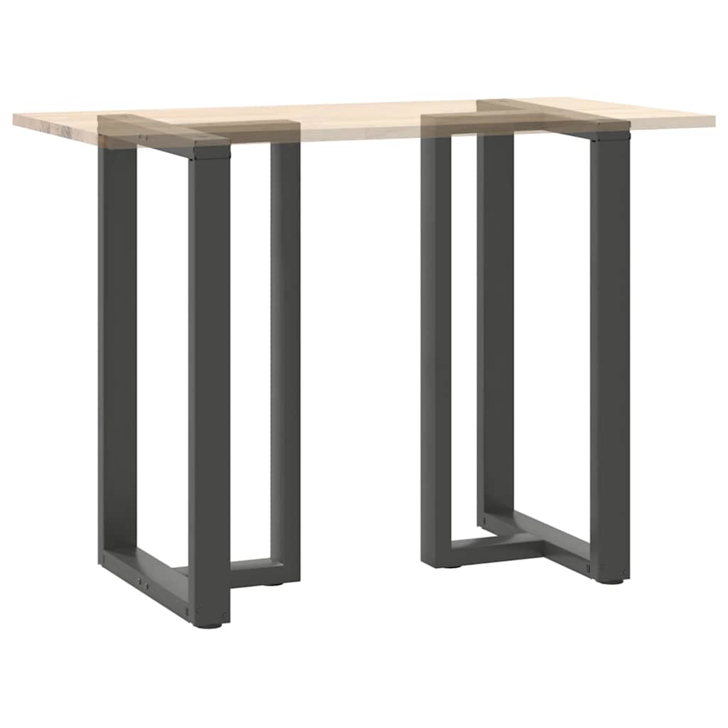 vidaXL Bartischbeine T-Form 2 Stk. Anthrazit 60x35x(100-101) cm Stahl