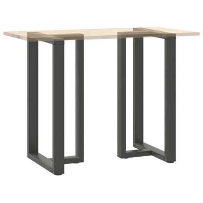 vidaXL Bartischbeine T-Form 2 Stk. Anthrazit 60x35x(100-101) cm Stahl