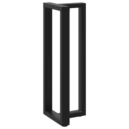 vidaXL Bartischbeine T-Form 2 Stk. Schwarz 40x35x(110-111) cm Stahl
