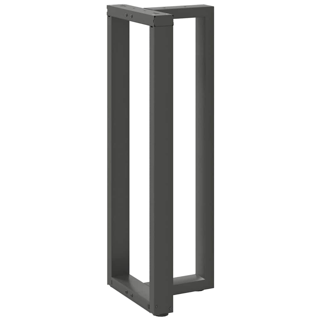 vidaXL Bartischbeine T-Form 2 Stk. Anthrazit 40x35x(110-111) cm Stahl