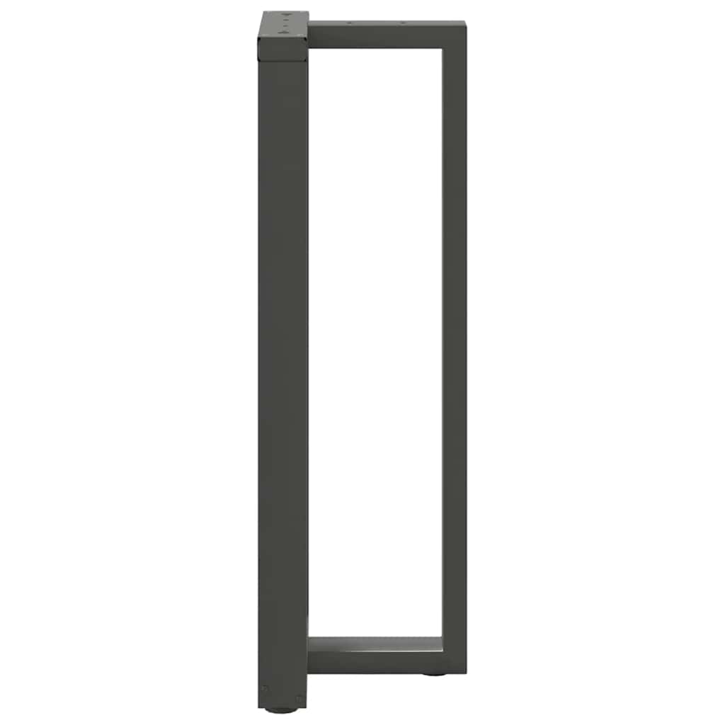 vidaXL Bartischbeine T-Form 2 Stk. Anthrazit 40x35x(110-111) cm Stahl