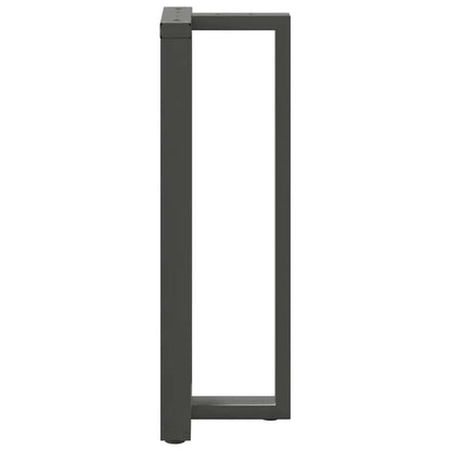 vidaXL Bartischbeine T-Form 2 Stk. Anthrazit 40x35x(110-111) cm Stahl