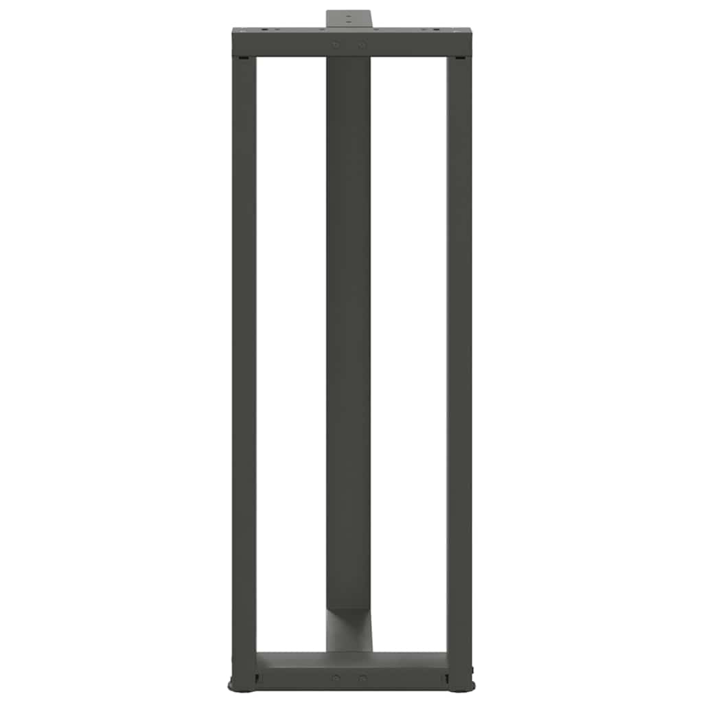 vidaXL Bartischbeine T-Form 2 Stk. Anthrazit 40x35x(110-111) cm Stahl