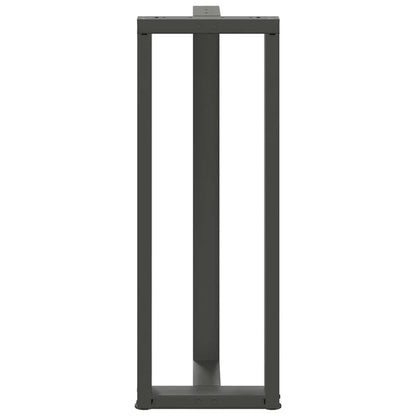 vidaXL Bartischbeine T-Form 2 Stk. Anthrazit 40x35x(110-111) cm Stahl