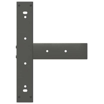 vidaXL Bartischbeine T-Form 2 Stk. Anthrazit 40x35x(110-111) cm Stahl