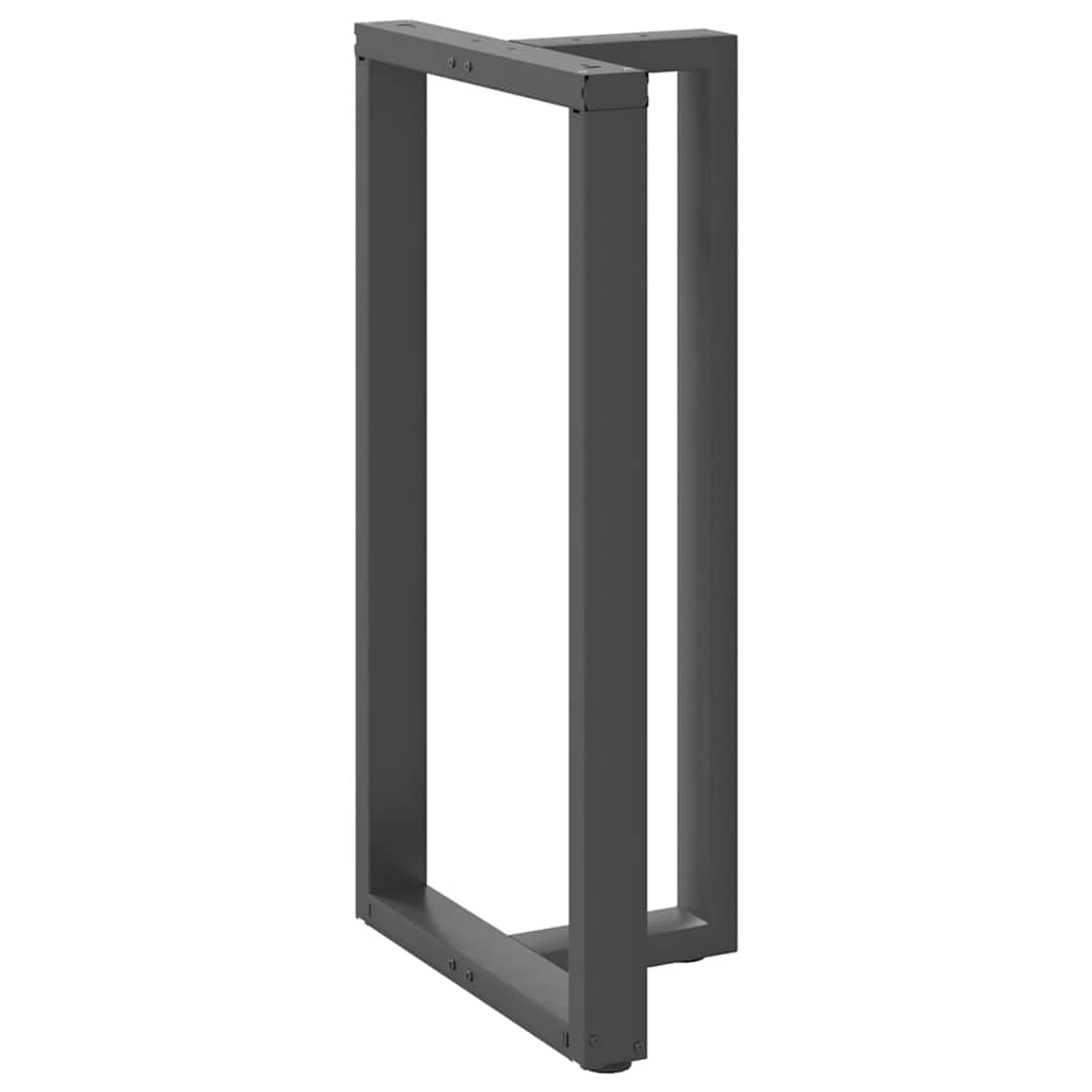 vidaXL Bartischbeine T-Form 2 Stk. Anthrazit 60x35x(110-111) cm Stahl