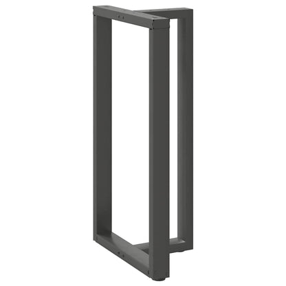 vidaXL Bartischbeine T-Form 2 Stk. Anthrazit 60x35x(110-111) cm Stahl