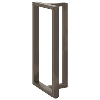 vidaXL Bartischbeine T-Form 2 Stk. Naturstahl 60x35x(110-111) cm Stahl