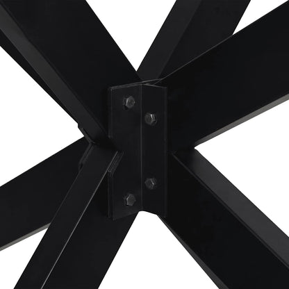 vidaXL Couchtischbein in Spinnenform Schwarz 98x58x(42-43) cm Stahl