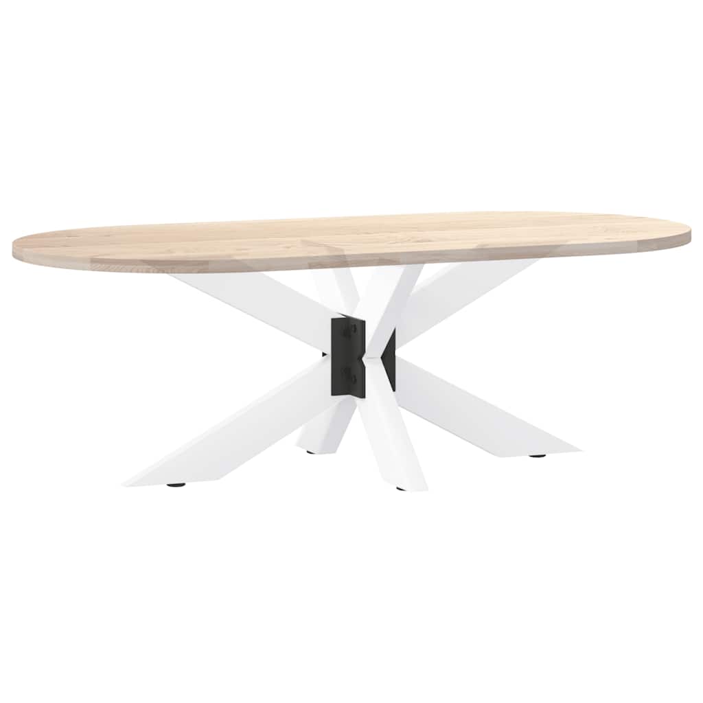 vidaXL Couchtischbein in Spinnenform Weiß 98x58x(42-43) cm Stahl