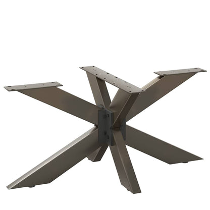 vidaXL Couchtischbein in Spinnenform Naturstahl 98x58x(42-43) cm Stahl