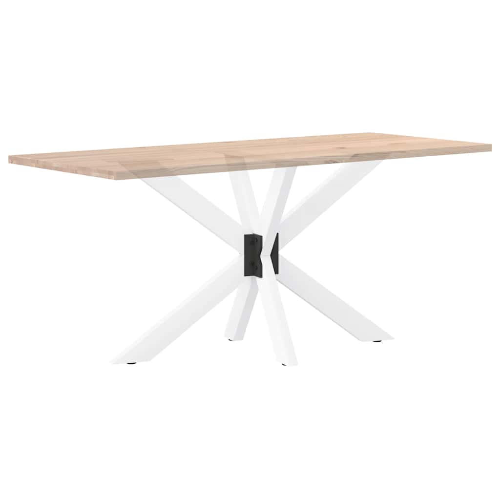 vidaXL Esstischbein in Spinnenform Weiß 120x68x(72-73) cm Stahl