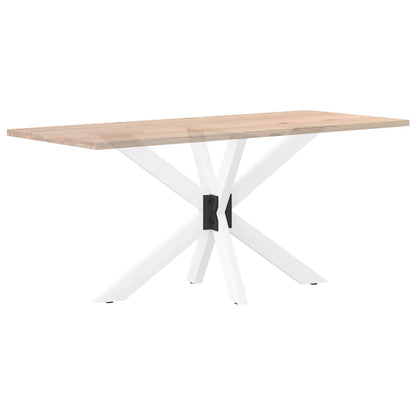 vidaXL Esstischbein in Spinnenform Weiß 120x68x(72-73) cm Stahl