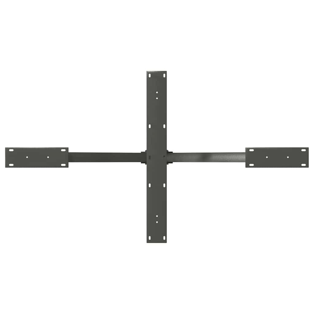 vidaXL Esstischbein in Spinnenform Anthrazit 120x68x(72-73) cm Stahl