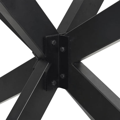 vidaXL Esstischbein in Spinnenform Anthrazit 120x68x(72-73) cm Stahl