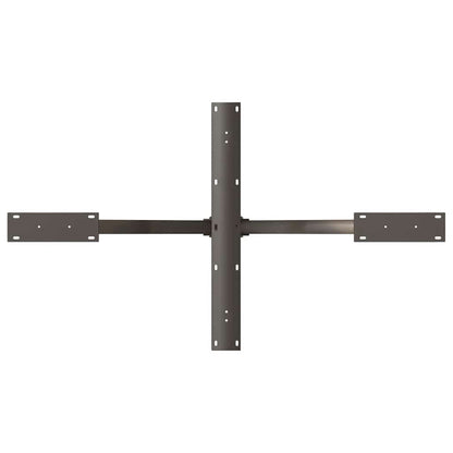 vidaXL Esstischbein in Spinnenform Naturstahl 120x68x(72-73) cm Stahl