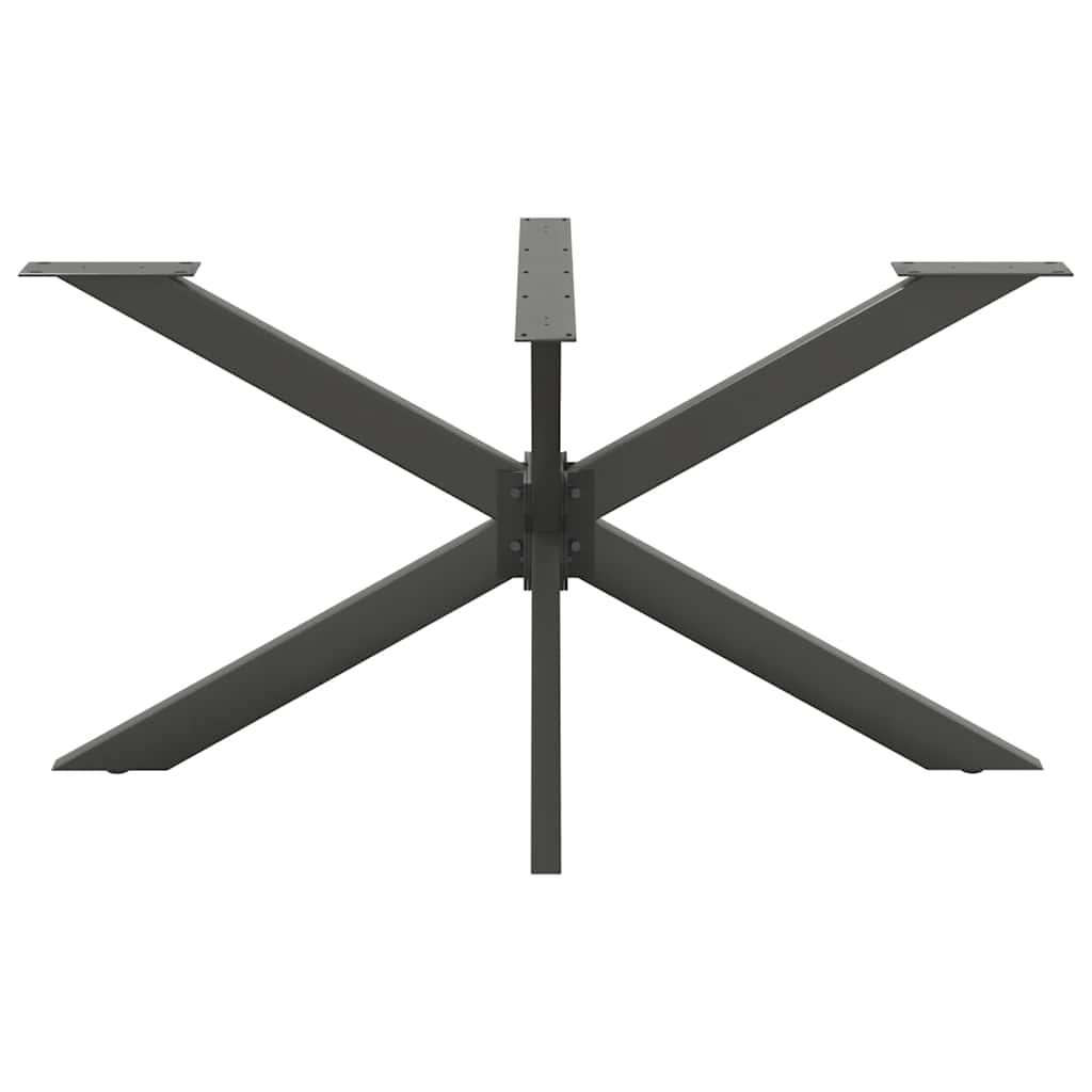 Esstischbein in Spinnenform Anthrazit 150x78x(72-73) cm Stahl