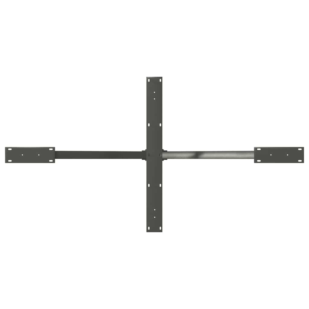 Esstischbein in Spinnenform Anthrazit 150x78x(72-73) cm Stahl