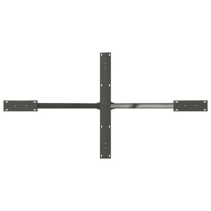 Esstischbein in Spinnenform Anthrazit 150x78x(72-73) cm Stahl