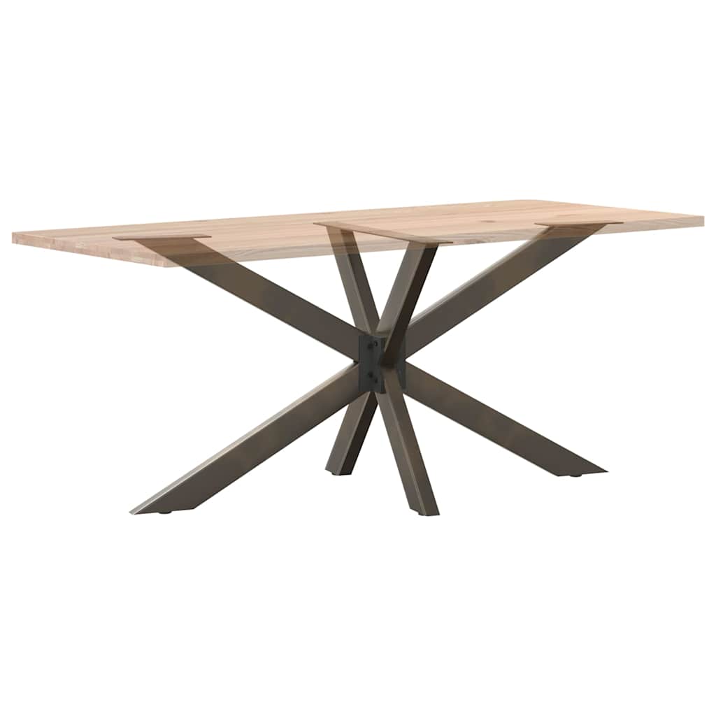 vidaXL Esstischbein in Spinnenform Naturstahl 150x78x(72-73) cm Stahl