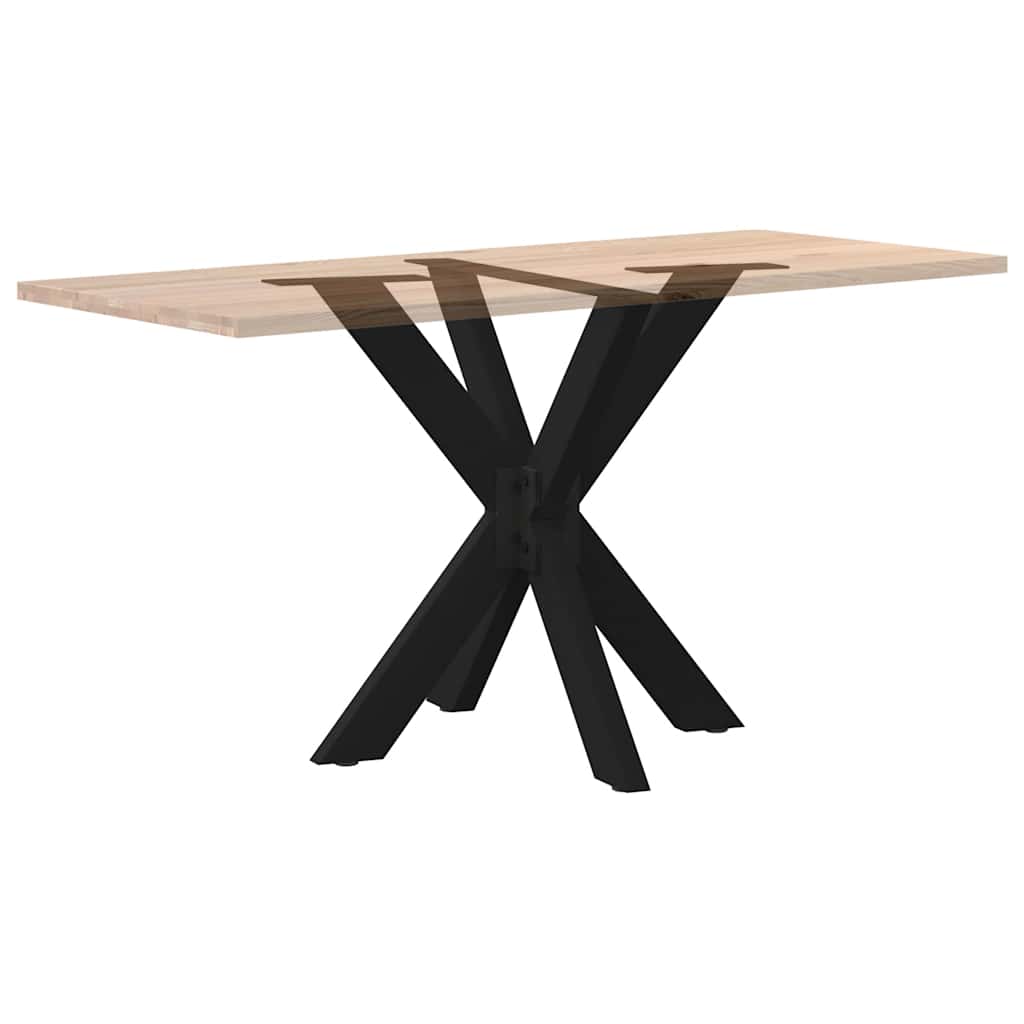 vidaXL Esstischbein in Spinnenform Schwarz 85x85x(72-73) cm Stahl