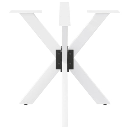 vidaXL Esstischbein in Spinnenform Weiß 85x85x(72-73) cm Stahl