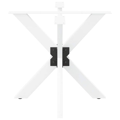 vidaXL Esstischbein in Spinnenform Weiß 85x85x(72-73) cm Stahl