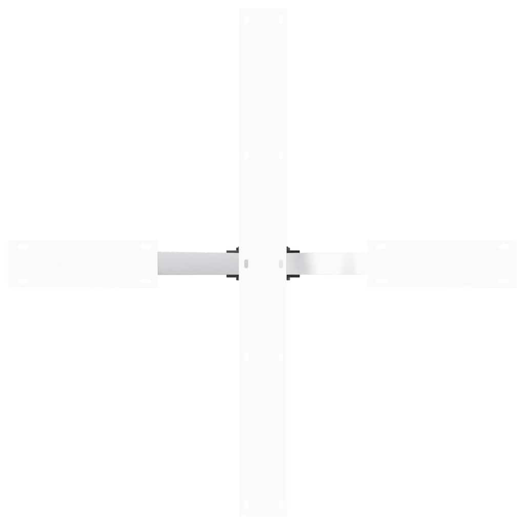 vidaXL Esstischbein in Spinnenform Weiß 85x85x(72-73) cm Stahl