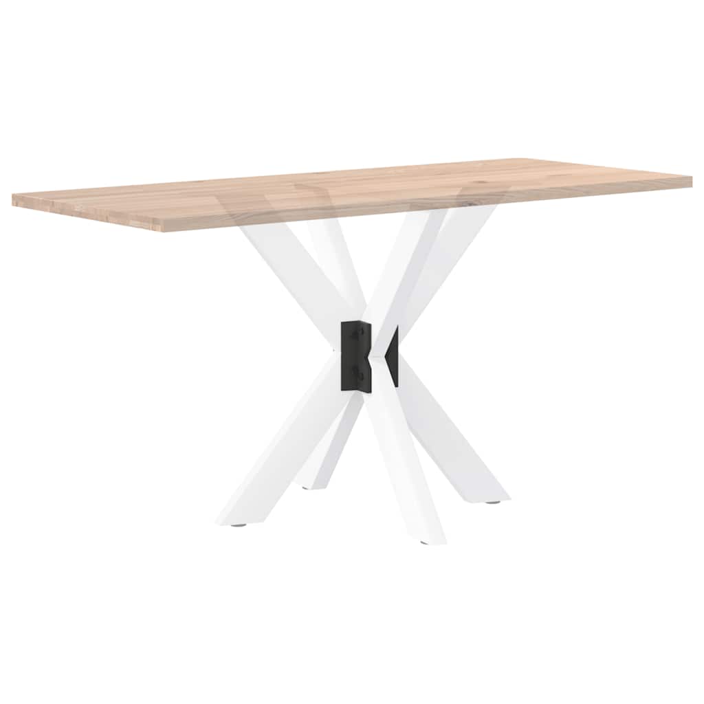 vidaXL Esstischbein in Spinnenform Weiß 85x85x(72-73) cm Stahl
