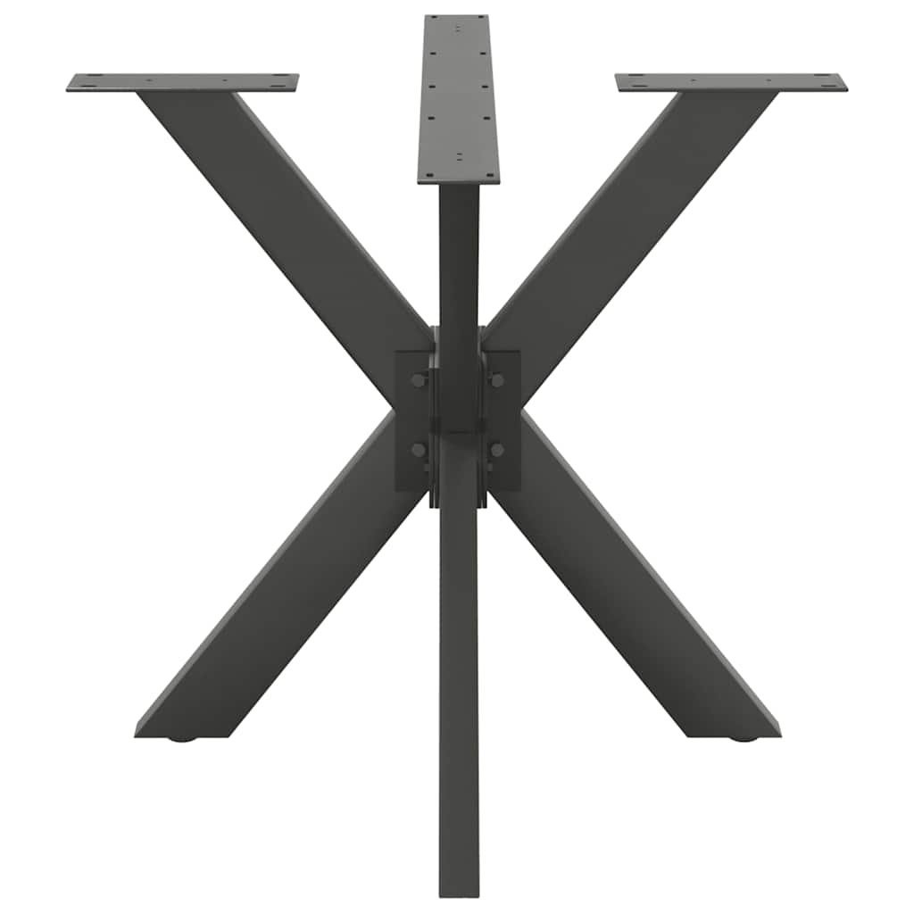 vidaXL Esstischbein in Spinnenform Anthrazit 85x85x(72-73) cm Stahl