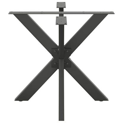 vidaXL Esstischbein in Spinnenform Anthrazit 85x85x(72-73) cm Stahl