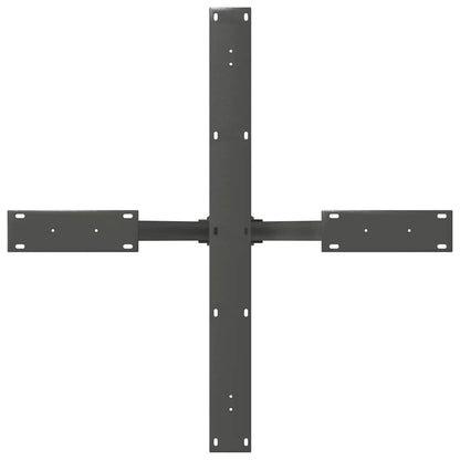 vidaXL Esstischbein in Spinnenform Anthrazit 85x85x(72-73) cm Stahl