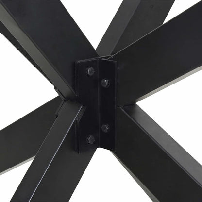 vidaXL Esstischbein in Spinnenform Anthrazit 85x85x(72-73) cm Stahl