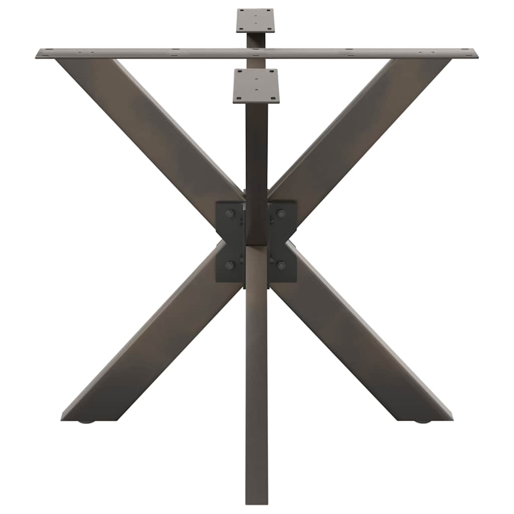 vidaXL Esstischbein in Spinnenform Naturstahl 85x85x(72-73) cm Stahl