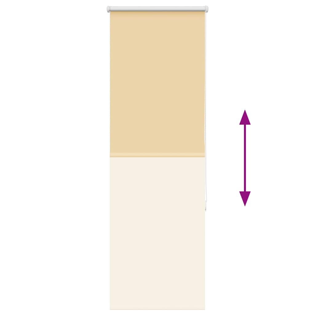 vidaXL Verdunkelungsrollo Beige 55x130cm Stoffbreite 50,7 cm Polyester