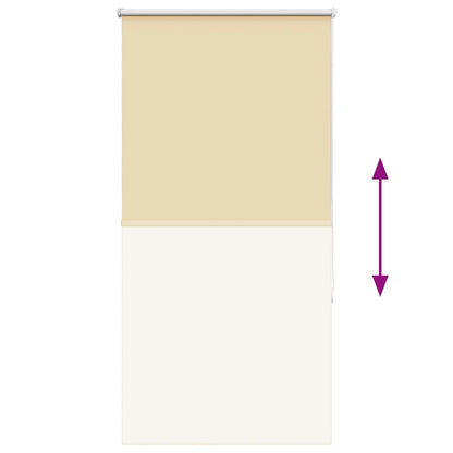 vidaXL Verdunkelungsrollo Beige 70x130cm Stoffbreite 65,7 cm Polyester