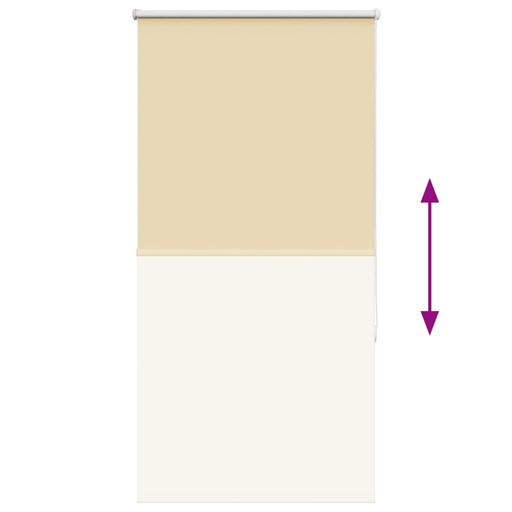 vidaXL Store occultant Beige 85x130cm Largeur du tissu 80,7 cm Polyester