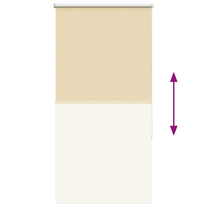 vidaXL Store occultant Beige 85x130cm Largeur du tissu 80,7 cm Polyester