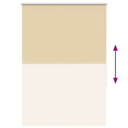 vidaXL Verdunkelungsrollo Beige 100x130cm Stoffbreite 95,7cm Polyester