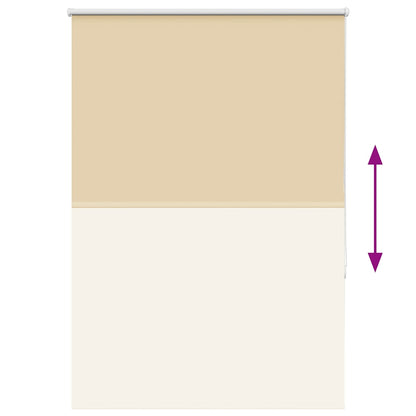 vidaXL Store occultant beige 105x130 cm largeur du tissu 100,7 cm