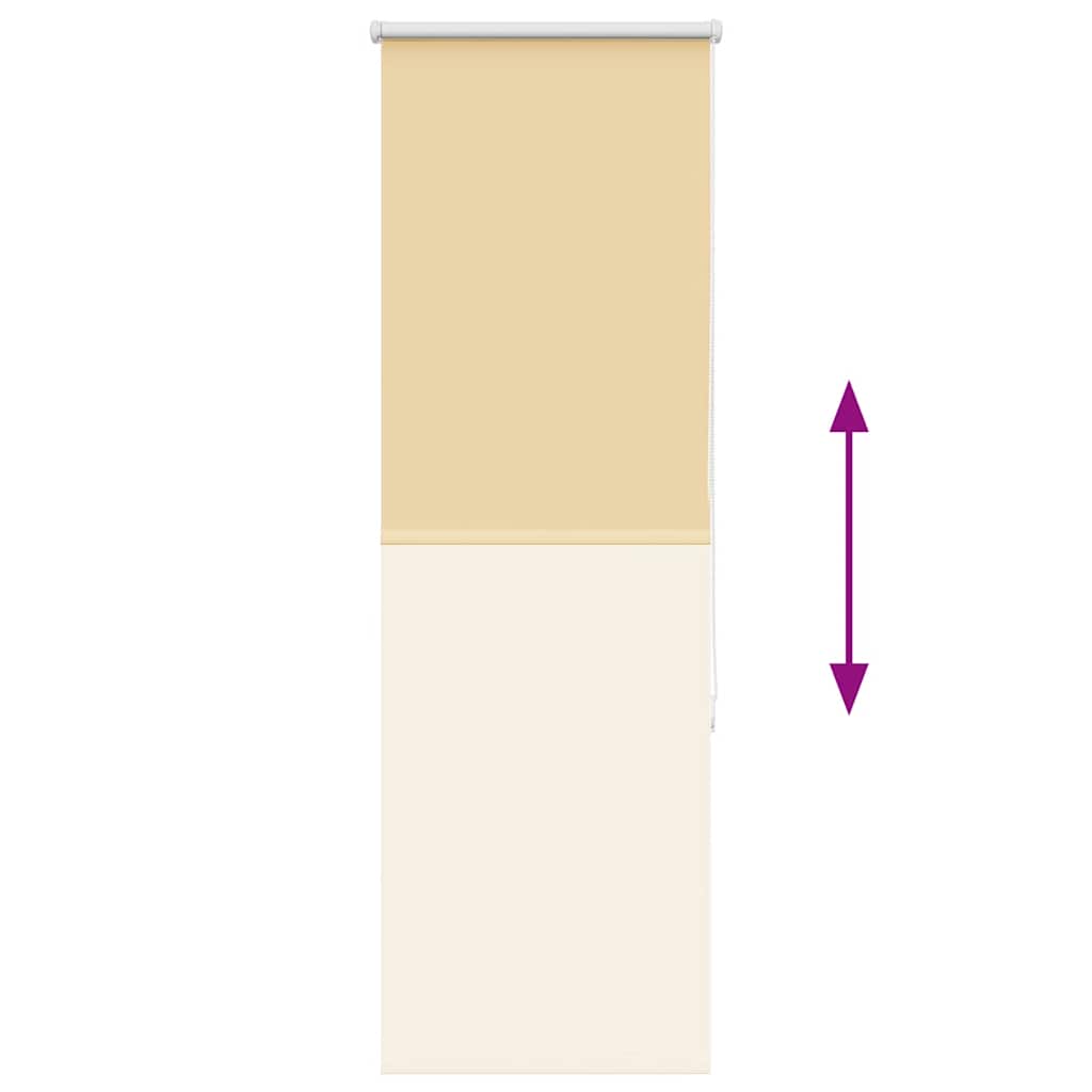 vidaXL Verdunkelungsrollo Beige 40x150cm Stoffbreite 35,7 cm Polyester