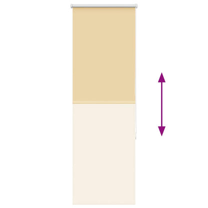 vidaXL Verdunkelungsrollo Beige 40x150cm Stoffbreite 35,7 cm Polyester