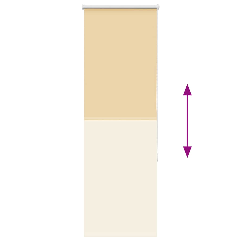 vidaXL Verdunkelungsrollo Beige 50x150cm Stoffbreite 45,7 cm Polyester