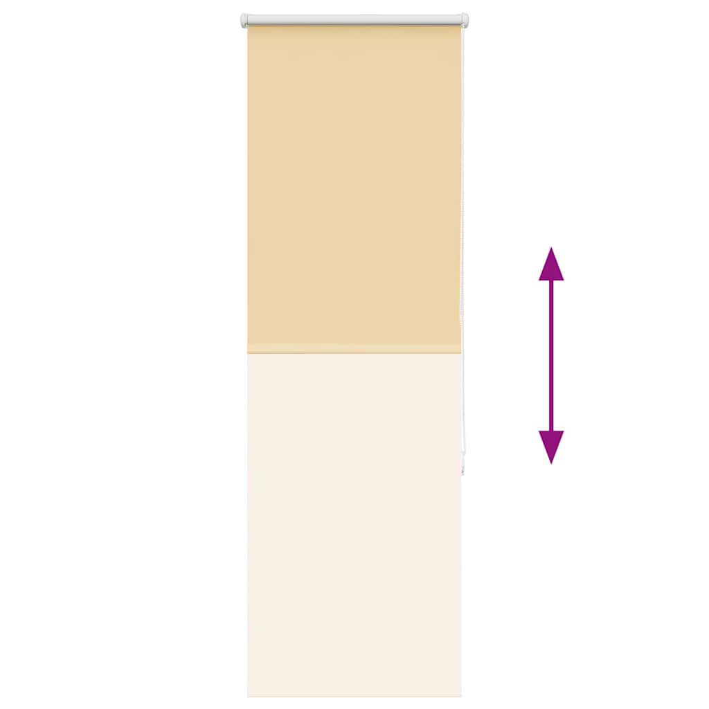 vidaXL Verdunkelungsrollo Beige 60x150cm Stoffbreite 55,7 cm Polyester