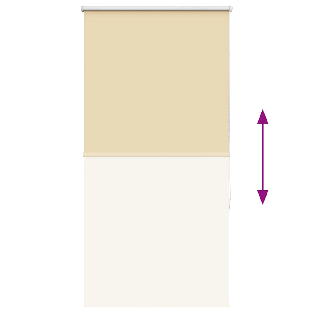 vidaXL Verdunkelungsrollo Beige 65x150cm Stoffbreite 60,7 cm Polyester