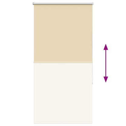 vidaXL Verdunkelungsrollo Beige 75x150cm Stoffbreite 70,7 cm Polyester
